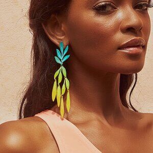 We Dream In Colour Green Sea Forest Earrings